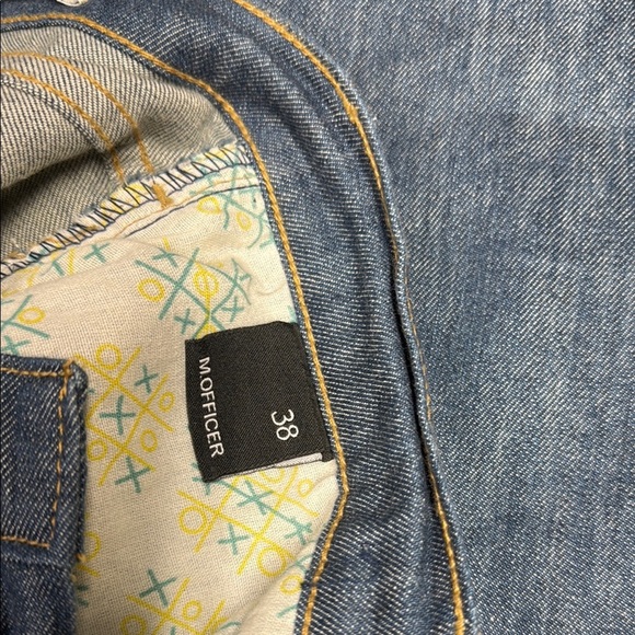 M Officer Classic Blue Straight Leg Jeans with Light Wash - Picture 2 of 6